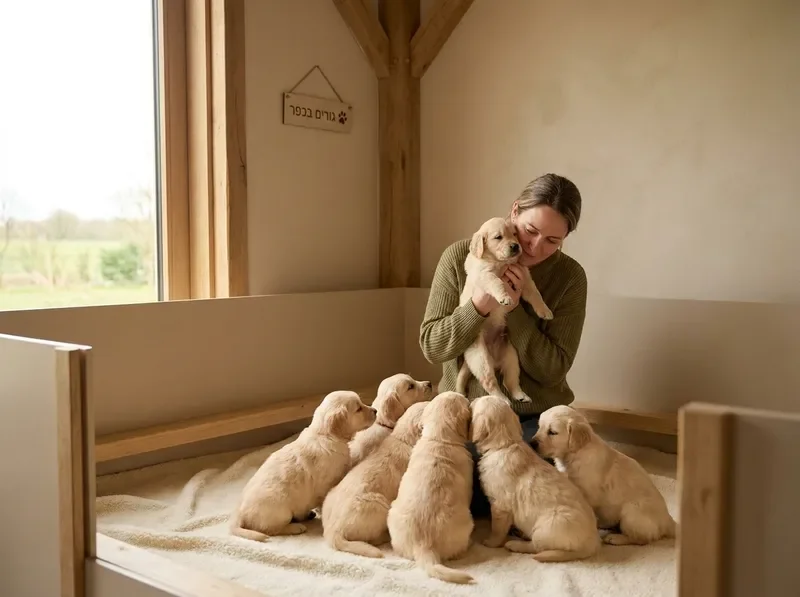 בית גידול כלבים - גורים בכפר